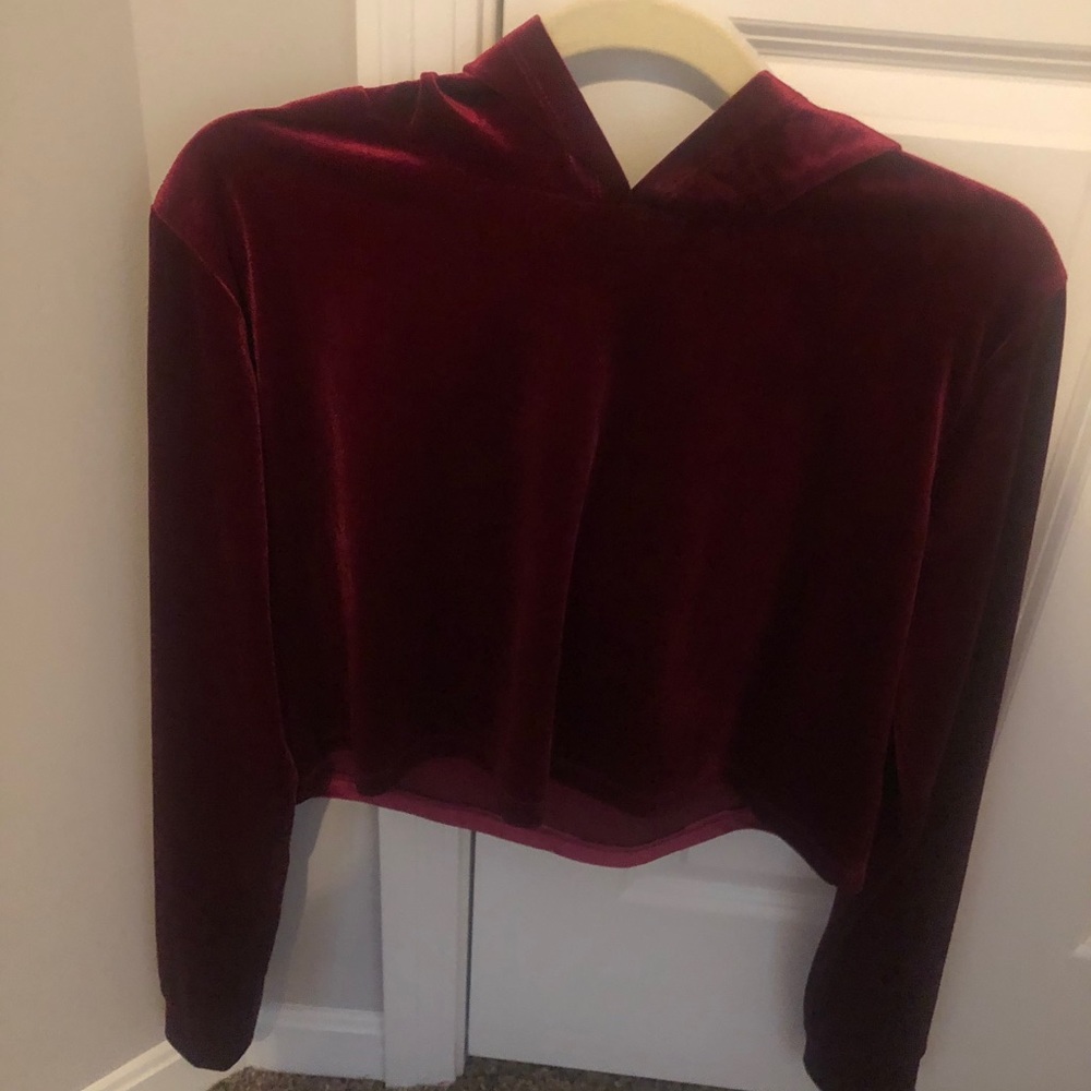 Velvet Burgundy Women's Top